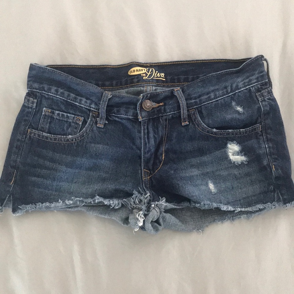 Old Navy darkwash jean shorts